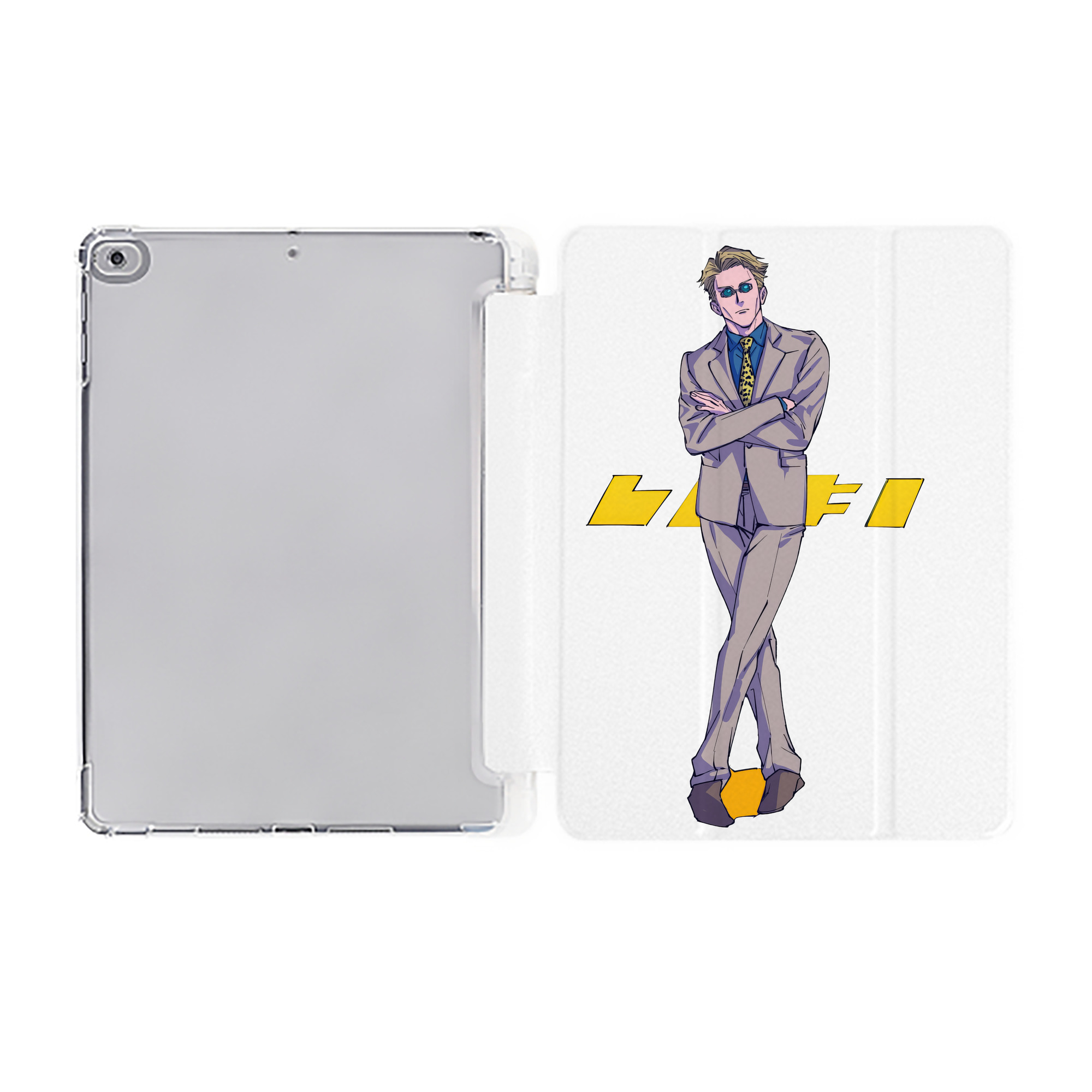 （画像用） 呪術廻戦 Jujutsu Kaisen IPad ケース ペン収納付き 三つ折りスタンド PUレザー×シリコン 対応機種9.5/10.5/10.9インチ
